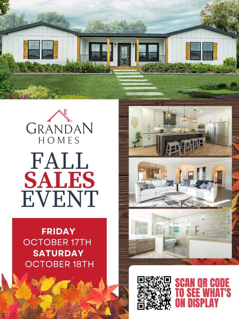 Grandan Homes Fall Sales Event